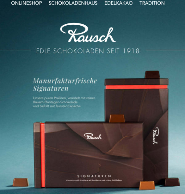 Screenshot Rausch GmbH Webshop Shopware Umsetzung